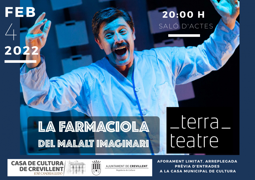 Representació teatral “La farmaciola del malalt imaginari” a càrrec de Terra Teatre