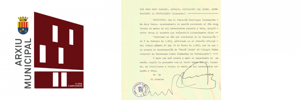 L'Arxiu Municipal dedica el document del mes de juny al noranta aniversari de la mort del poeta crevillentí José Maciá Abela