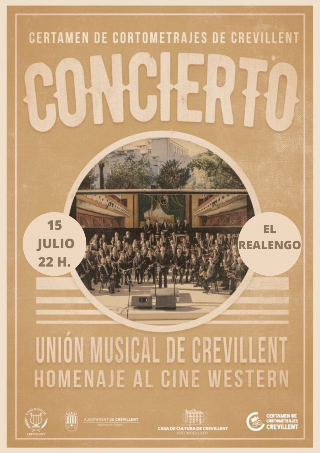 La Sociedad Unión Musical de Crevillent rinde un homenaje Western con “Melodías del Far West”